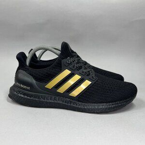 adidas Ultra Boost Black Gold Athletic Shoes